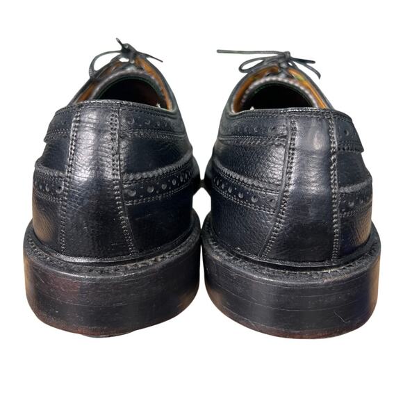 Vintage Florsheim Imperial Kenmoor Black Pebbled Wingtip Oxfords Size 9.5 D main image 9